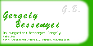 gergely bessenyei business card
